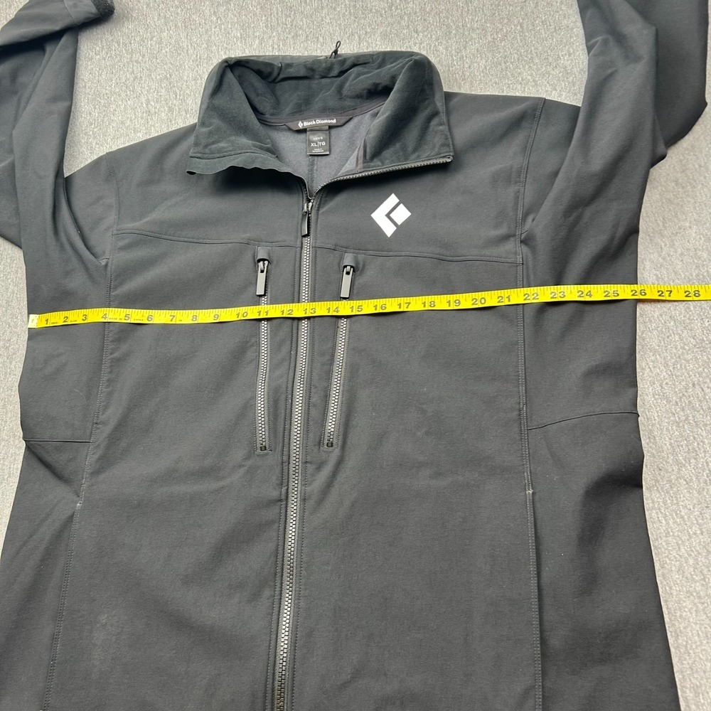Black Diamond Dawn Patrol Jacket Mens XL Softshell Full Zip Black Schoeller - Picture 5 of 16